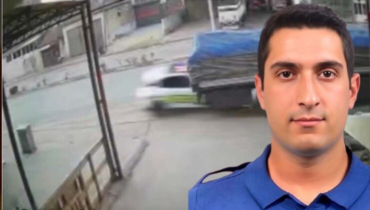 Manisa'da polisin şehit olduğu kaza anı böyle kaydedildi