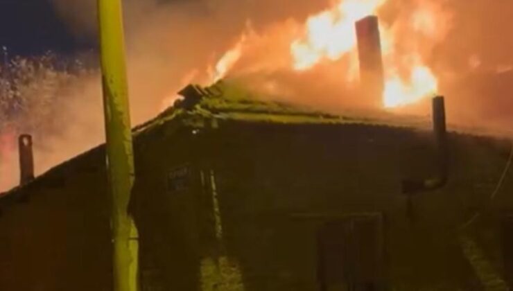 Manisa'da yangın: 2 ev küle döndü