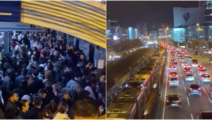 Mecidiyeköy’de metrobüs arızası seferleri aksattı