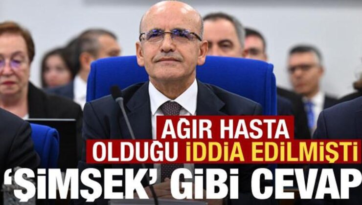 Mehmet Şimşek hasta olduğu iddialarına yanıt verdi