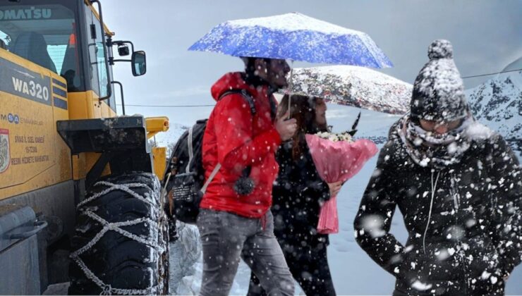 Meteoroloji uyardı, çok sayıda ili kar vurdu: Yollar ulaşıma kapandı, irtibat kesildi