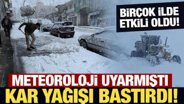 Meteoroloji uyarmıştı: Kar yağışı bastırdı!