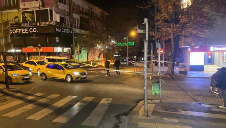 Motosikletli şüpheli caddede tabancayla rastgele ateş açtı