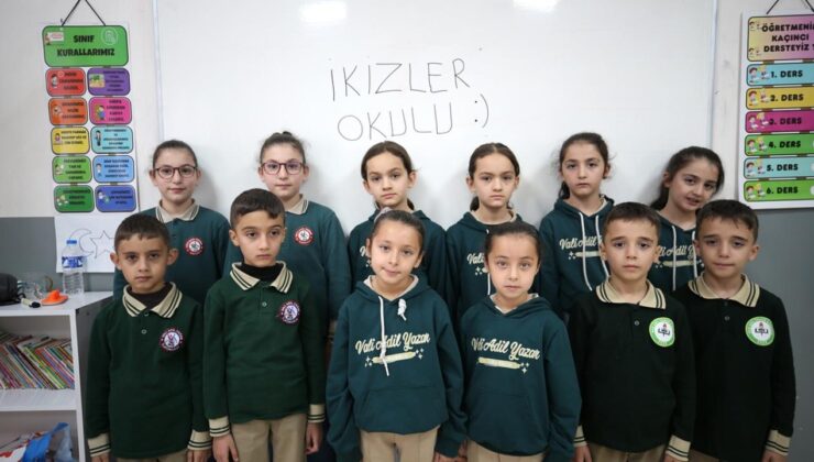 Muş’taki ‘ikizler okulu’nda 21 ikiz eğitim görüyor