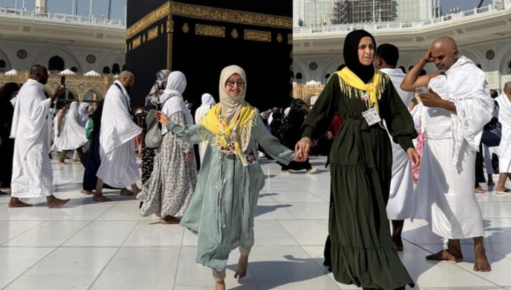 Nadir görülen gen hastası Esma, Kabe hayaline kavuştu