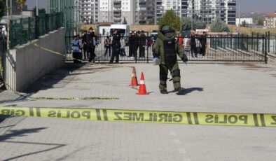 Okul yerleşkesindeki havai fişek rampası paniğe neden oldu