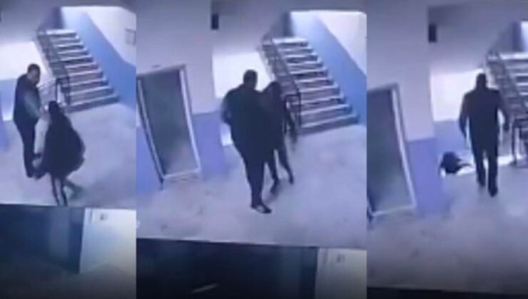 Okulda skandal görüntüler! Otizmli öğrenciyi merdivenden fırlattı