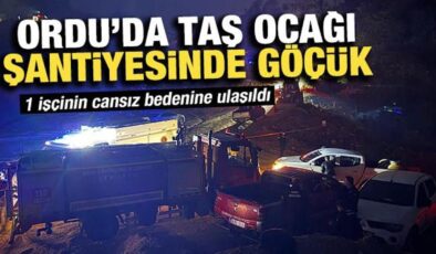 Ordu’da taş ocağında göçük: Enkaz altında 2 işçiden birinin cansız bedenine ulaşıldı