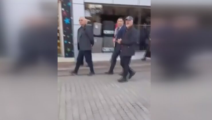 Orkun Özeller’e saldırmak isteyen MHP’liyi şehit yakınları engelledi