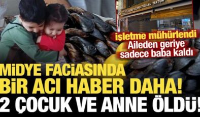 Ortaköy’de midye yiyen 2 çocuk ve anne hayatını kaybetti, baba entübe edildi!
