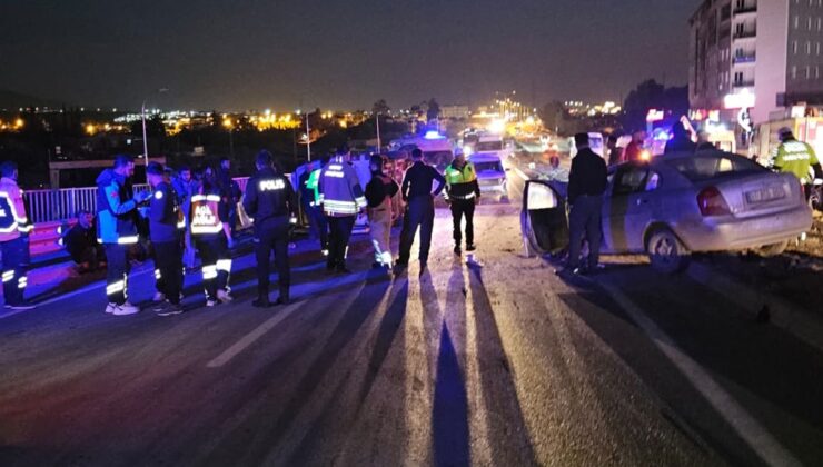 Otomobil ile minibüs çarpıştı: 11 yaralı