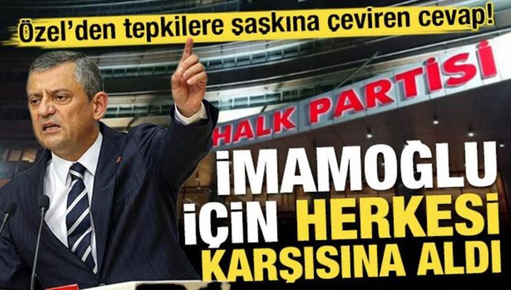 Özgür Özel’den yolsuzluk tepkilerine İmamoğlu’lu cevap