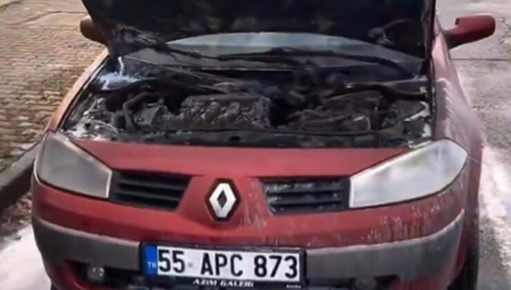 Samsun'da araç skandalı! Ekspertizden geçen araç 20 dakika sonra alev aldı