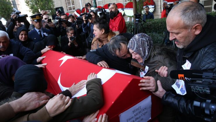 Şehit Üsteğmen Emre Mercan son yolculuğuna uğurlandı