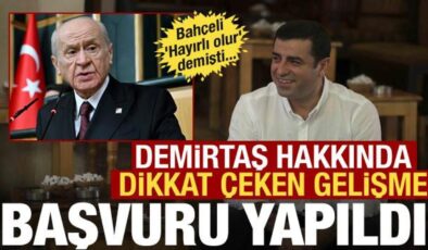 Selahattin Demirtaş hakkında peş peşe açıklama: Tahliyesi için başvuru yapıldı!
