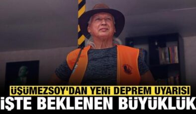 Şener Üşümezsoy’dan yeni deprem uyarısı: Beklenen büyüklüğü açıkladı!