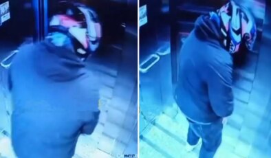 Skandal olay anbean kamerada! Kuryenin asansörde yaptığı mide bulandırdı