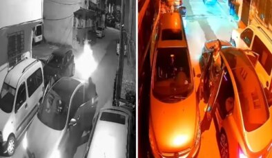 Sokak ortasında havai fişek terörü! O anlar kameralarda