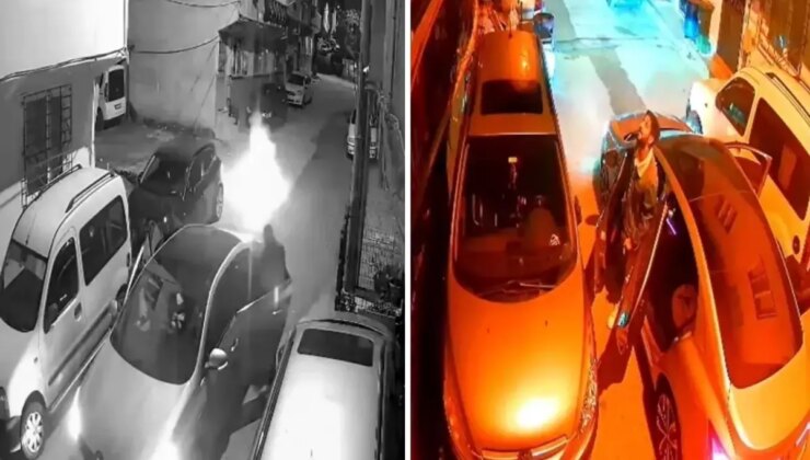 Sokak ortasında havai fişek terörü! O anlar kameralarda