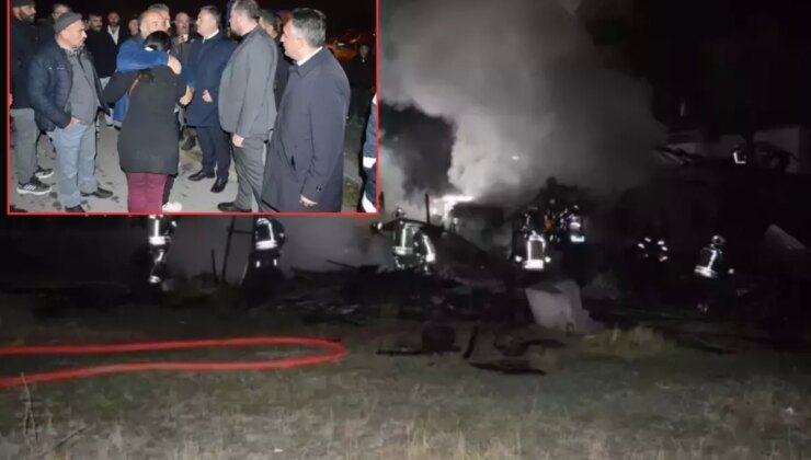 Son anda dışarı çıkarıldılar! Zihinsel engelli 3 kardeşin yaşadığı ev kül oldu