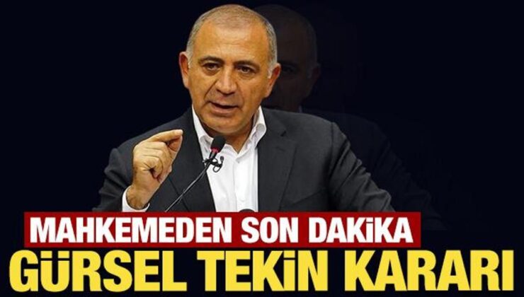 Son Dakika: CHP’nin itirazı reddedildi: Gürsel Tekin görevine devam edecek