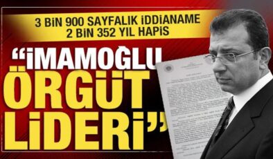 SON DAKİKA: Ekrem İmamoğlu ve İBB’ye yönelik 3 bin 900 sayfalık iddianame hazırlandı