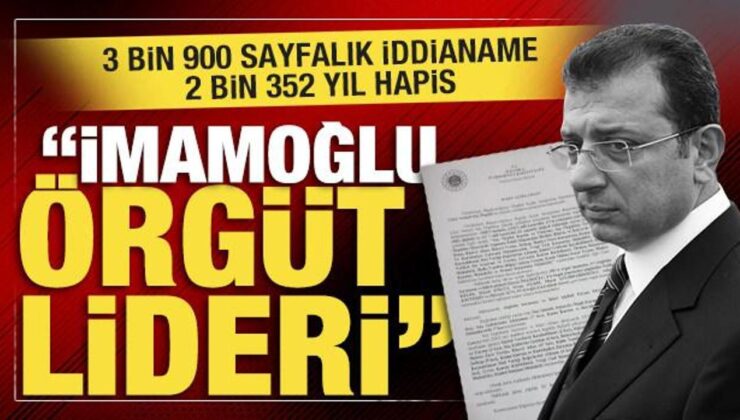 SON DAKİKA: Ekrem İmamoğlu ve İBB’ye yönelik 3 bin 900 sayfalık iddianame hazırlandı