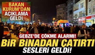 Son dakika: Gebze’de çökme alarmı! Vatandaşlar tahliye ediliyor