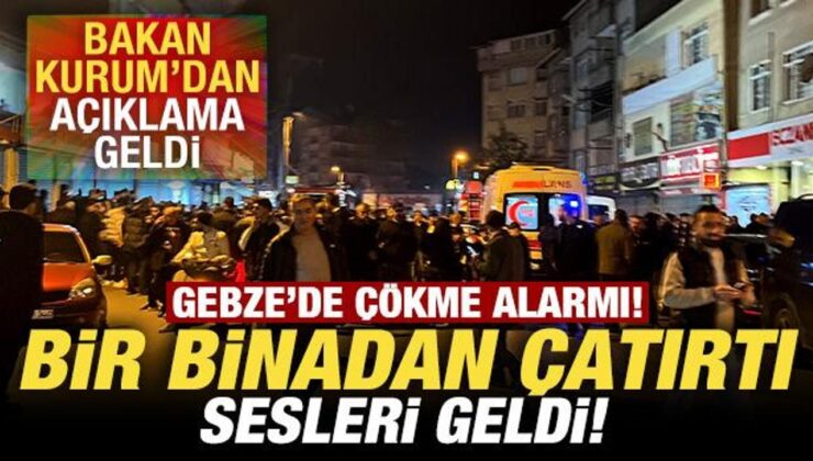 Son dakika: Gebze’de çökme alarmı! Vatandaşlar tahliye ediliyor