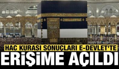 Son dakika haberi: Hac kurası sonuçları e-Devlet’te erişime açıldı!