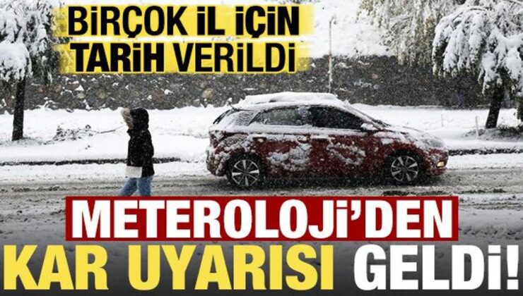 Son dakika: Ve Meteoroloji’den kar uyarısı geldi! 8 il için tarih verildi…