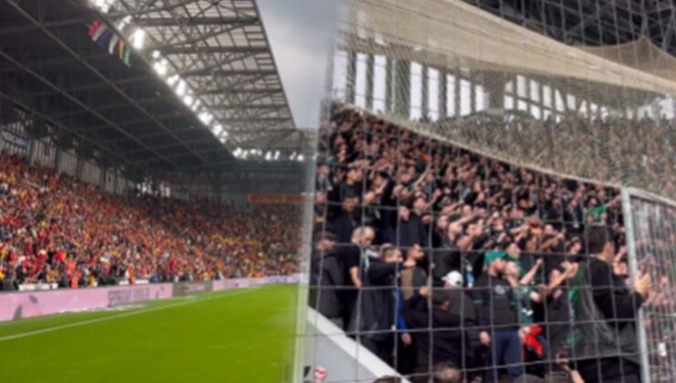 Stadyumda iki takım taraftarının 'Öcalan' protestosu