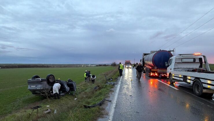 Tankerle çarpışan otomobildeki kadın öldü, eşi yaralandı