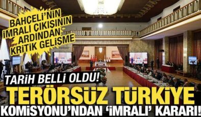 Terörsüz Türkiye Komisyonu’nda ‘İmralı oylaması’ kararı: Tarihi belli oldu!