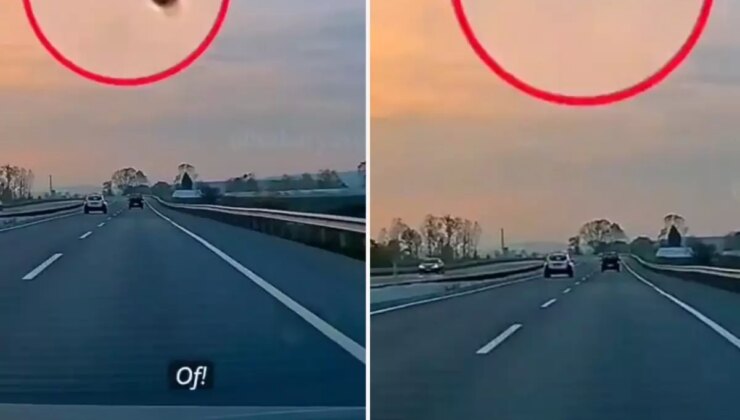 Trafikte seyir halindeki araca yorgun mermi isabet etti