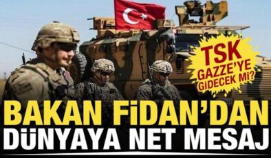 Türk ordusu Gazze’ye gidecek mi? Bakan Fidan’dan net açıklama