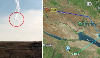 Türkiye’ye ait kargo uçağı Gürcistan’da düştü! İçinde 20 personel vardı