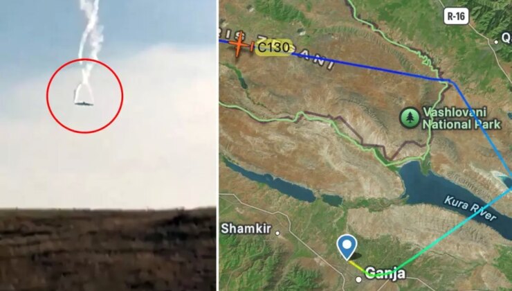 Türkiye’ye ait kargo uçağı Gürcistan’da düştü! İçinde 20 personel vardı