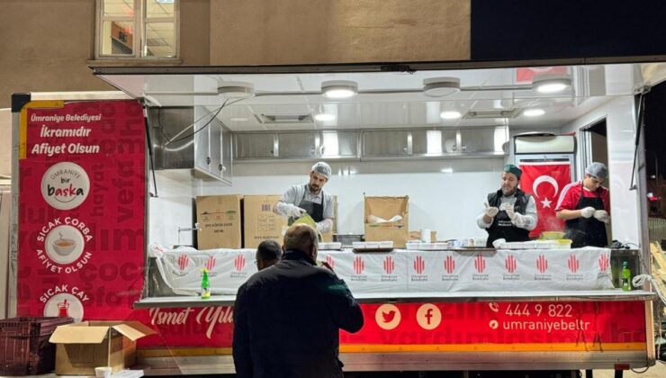 Ümraniye’de her gün binlerce kişiye sıcak çorba ikramı