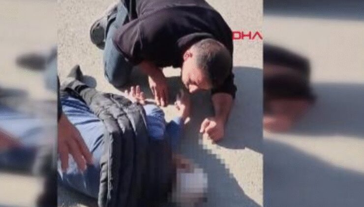 Yolun karşısına geçerken felaketi yaşadı