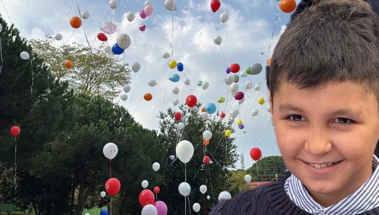 Yüzlerce balon 8 yaşındaki Mirza için