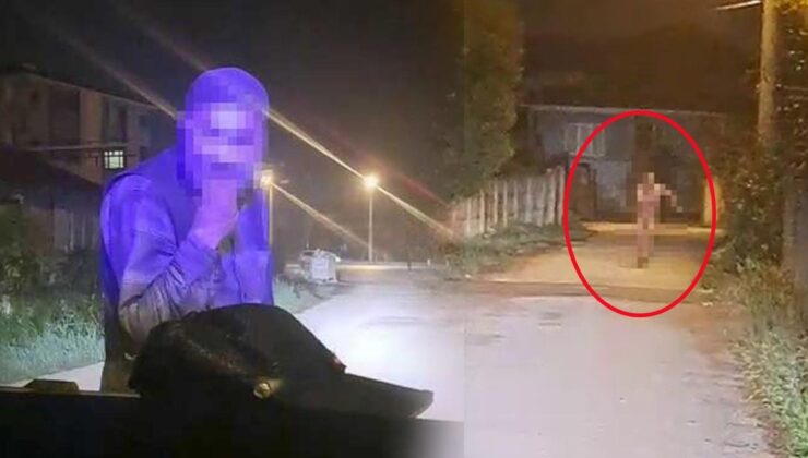Zabıtayı görünce soyunarak kaçtı! Sosyal medyada gündem oldu