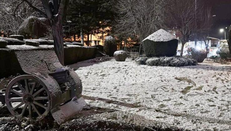 Afyonkarahisar’da kar yağışı etkili oldu