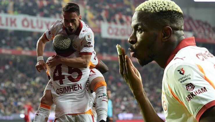 Aslan Antalya deplasmanında 3 puanı 4 golle aldı… Antalyaspor – Galatasaray maç sonucu 1-4