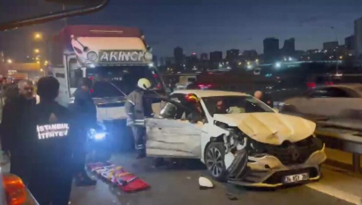 Bağcılar’da zincirleme kaza: Yaralılar var! Trafik kilitlendi…