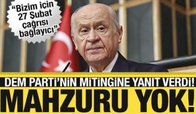 Bahçeli’den DEM Parti’nin mitingine yanıt: ’27 Şubat çağrısı bağlayıcı!’
