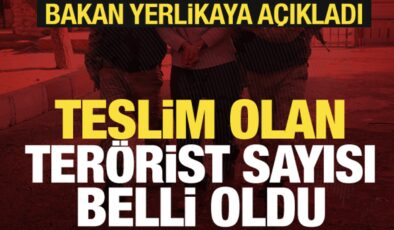 Bakan Yerlikaya duyurdu: 2025 yılında 103 terör örgütü mensubu teslim oldu