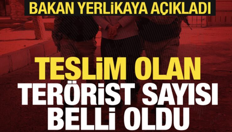 Bakan Yerlikaya duyurdu: 2025 yılında 103 terör örgütü mensubu teslim oldu