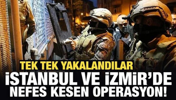 Bakan Yerlikaya duyurdu: İstanbul ve İzmir’de nefes kesen operasyon!
