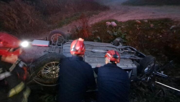 Balıkesir’de otomobil köprüden uçtu: 2 kişi ağır yaralı